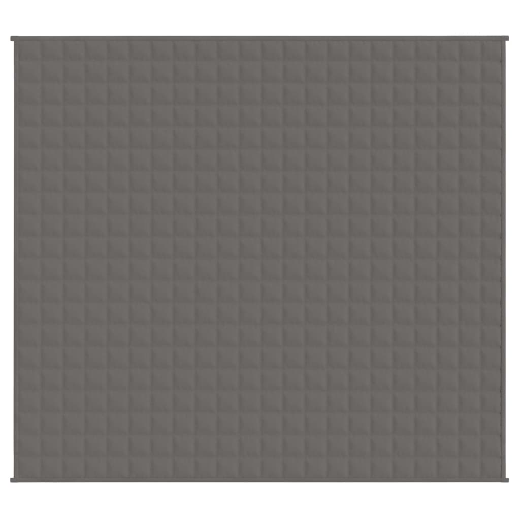 vidaXL Couverture lestée Gris 200x230 cm 9 kg Tissu