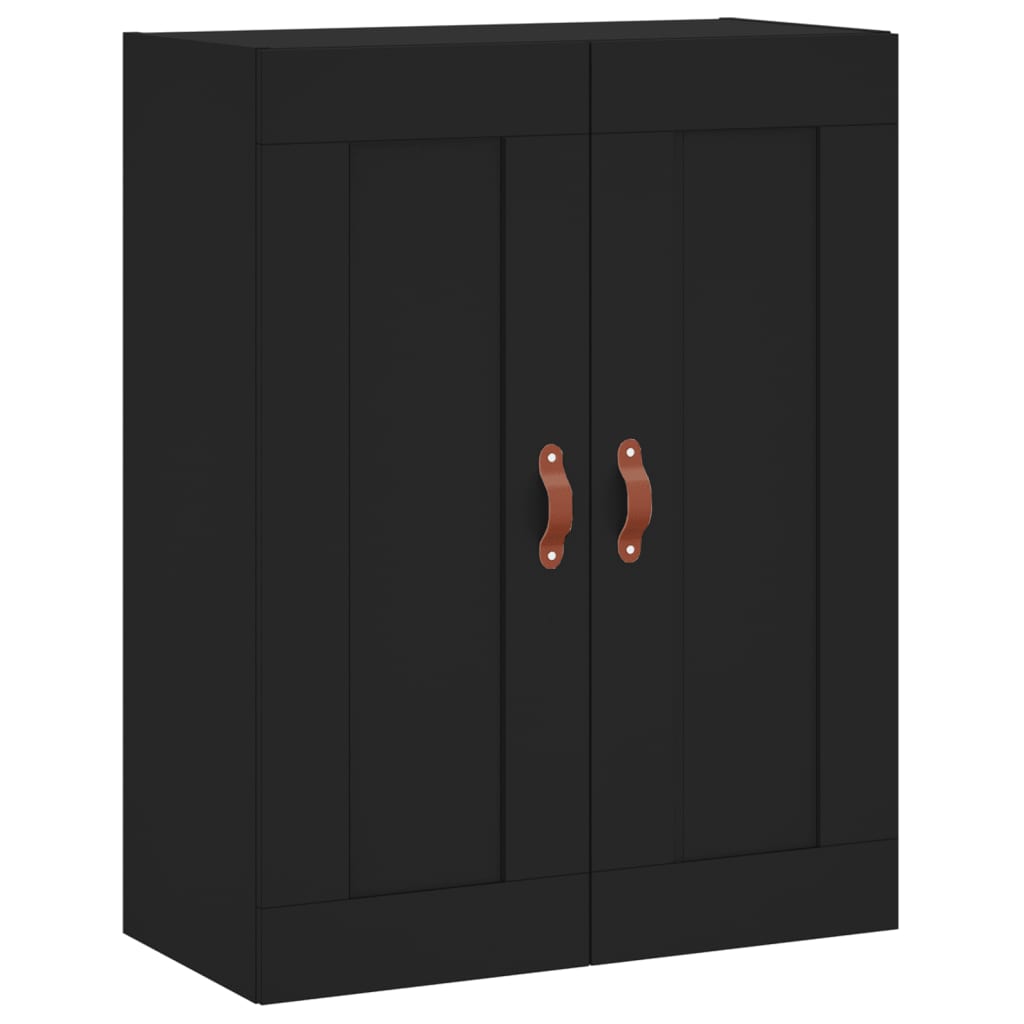 vidaXL Buffet haut Noir 69,5x34x180 cm Bois d'ingénierie