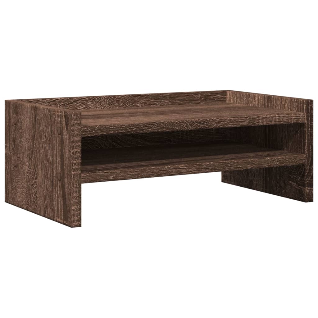 vidaXL Support de moniteur chêne marron 42x24x16 cm bois d'ingénierie