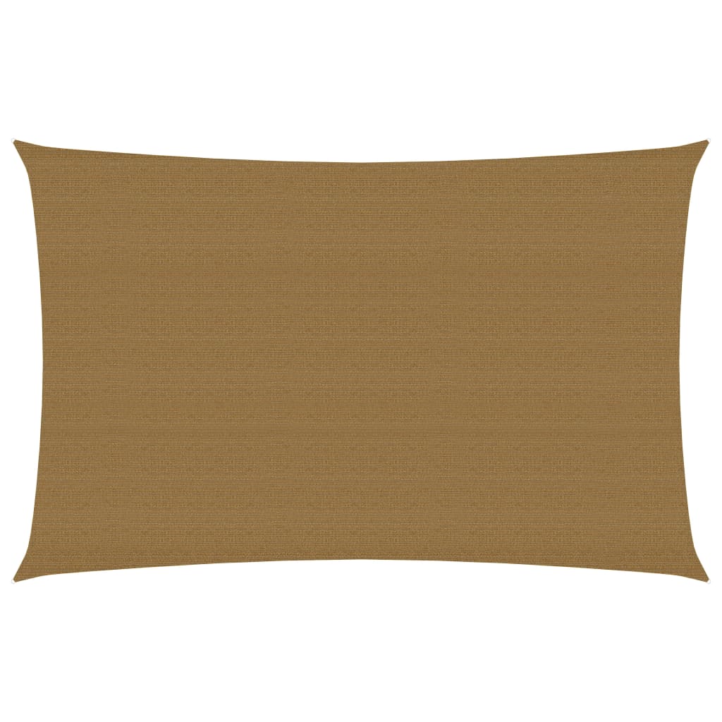 vidaXL Voile d'ombrage 160 g/m² Taupe 2x4 m PEHD