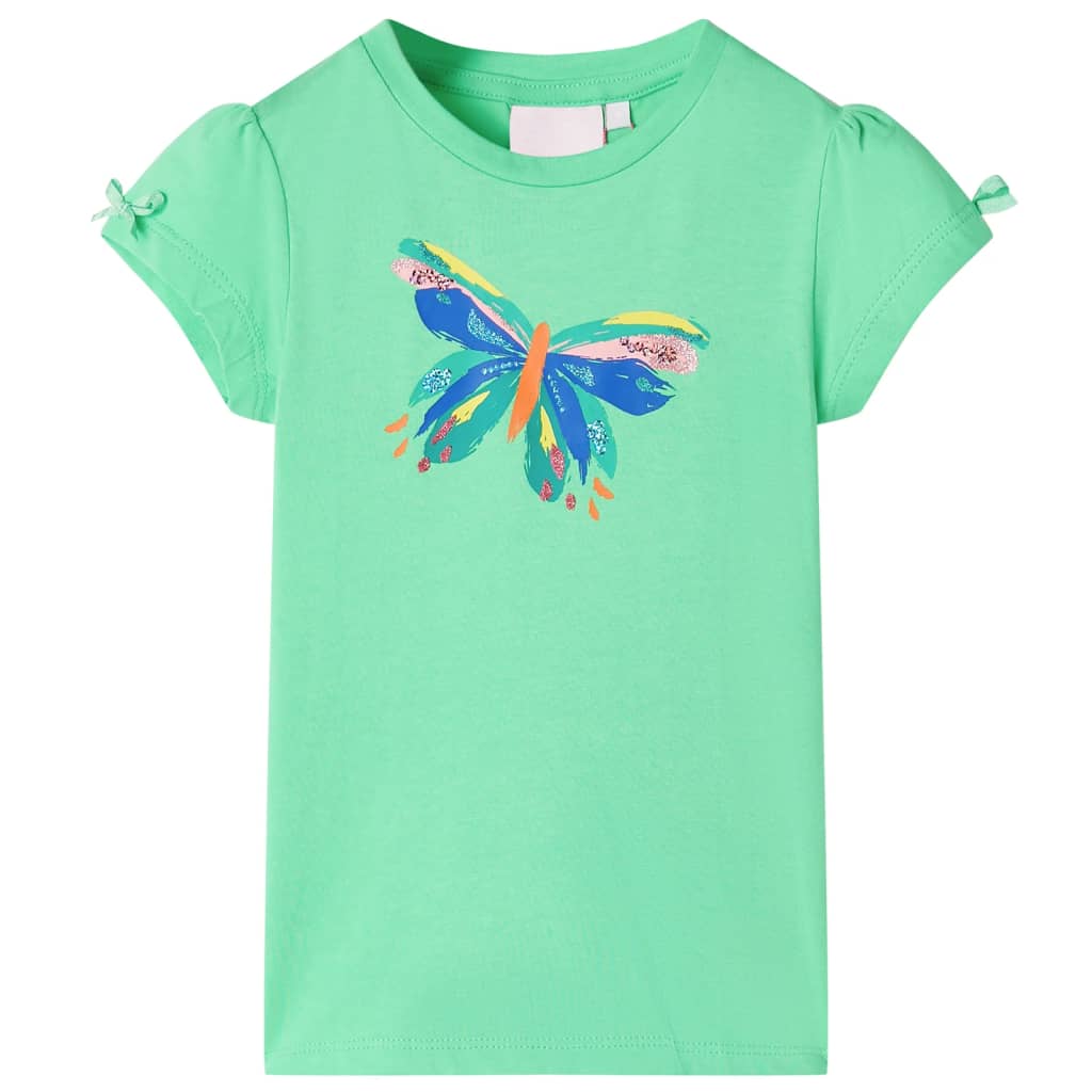 T-shirt pour enfants vert clair 92