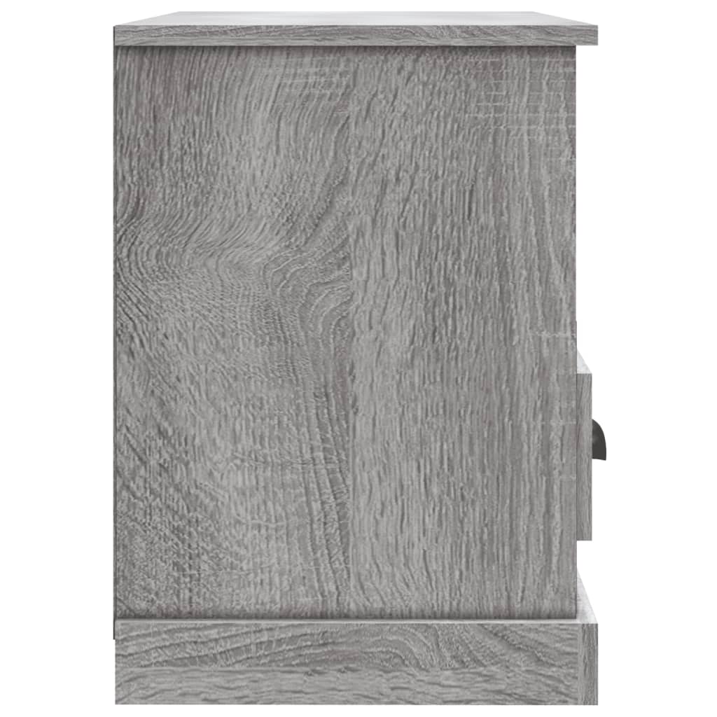 vidaXL Meuble TV sonoma gris 80x35x50 cm bois d'ingénierie