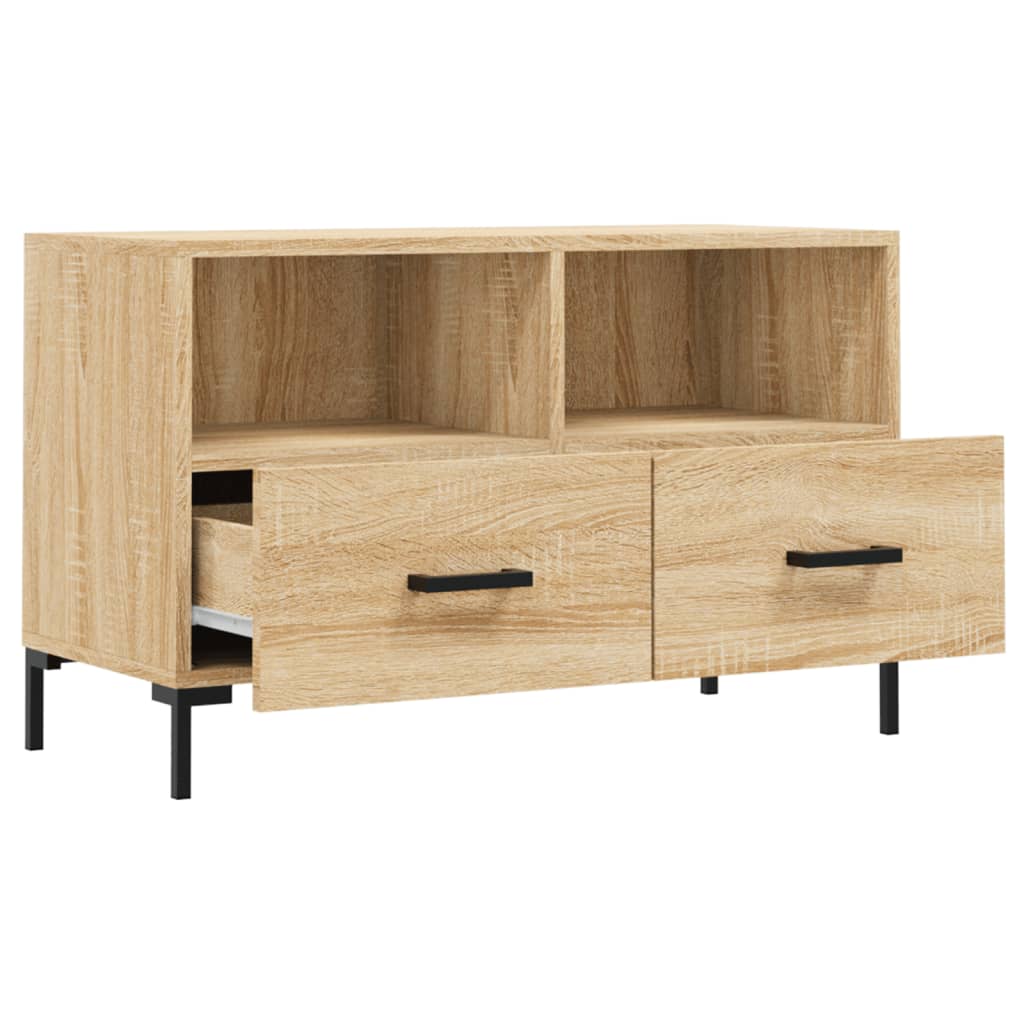 vidaXL Meuble TV Chêne sonoma 80x36x50 cm Bois d'ingénierie