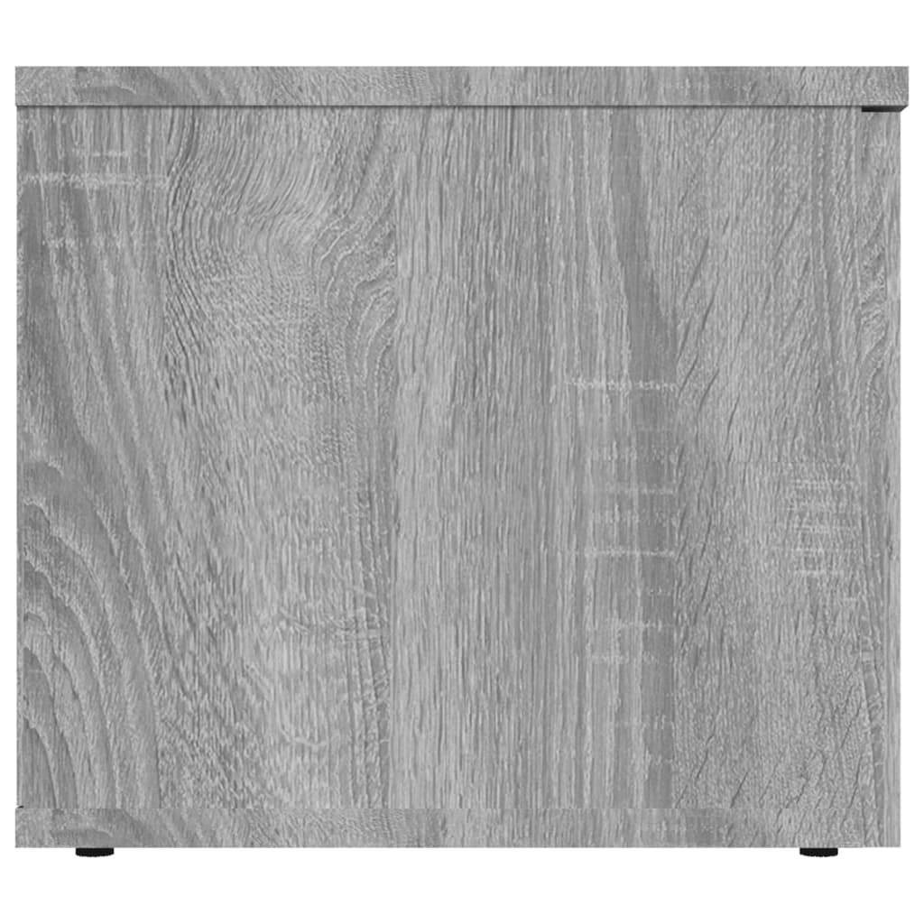 vidaXL Meuble TV Sonoma gris 80x34x30 cm Bois d'ingénierie