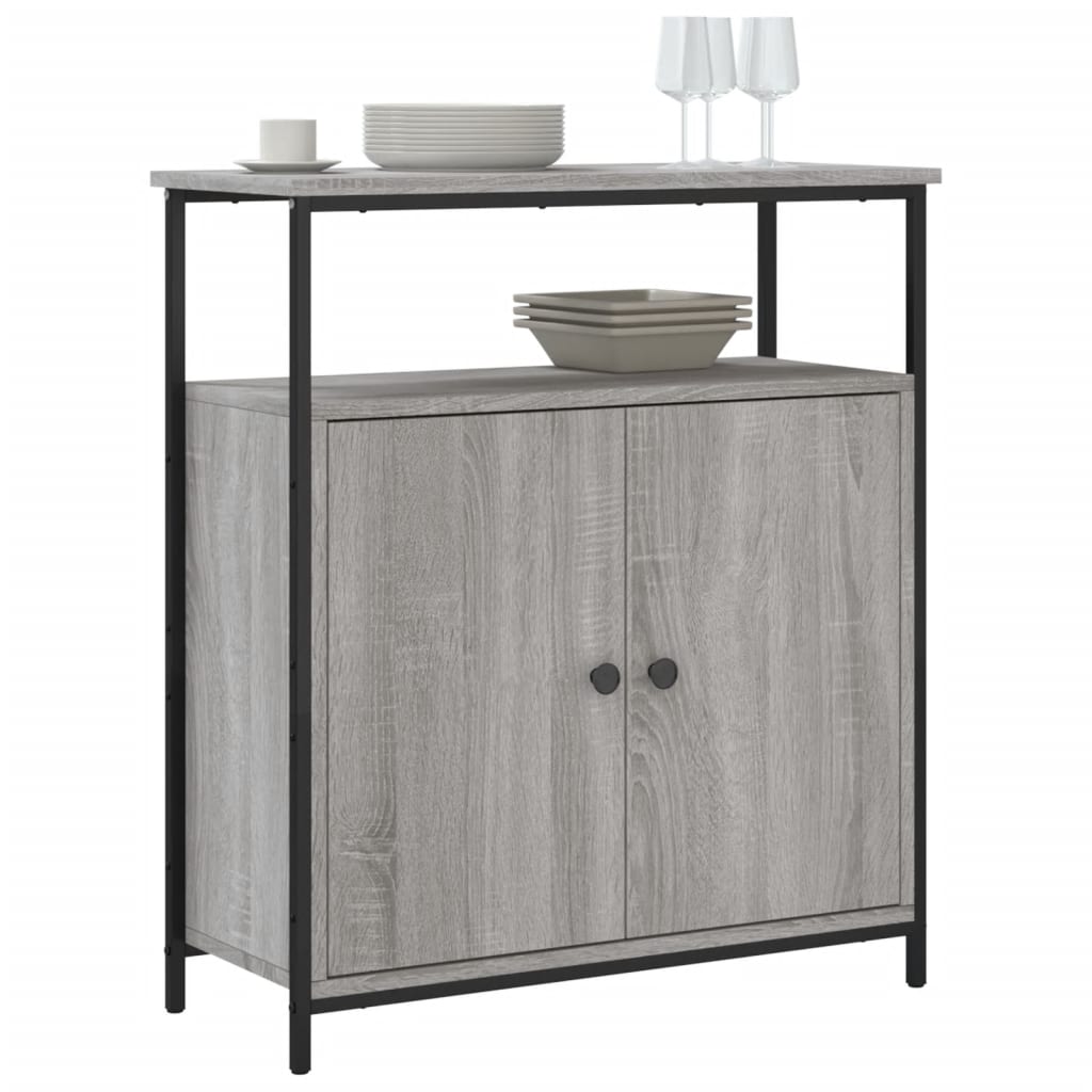 vidaXL Buffet sonoma gris 70x30x80 cm bois d'ingénierie