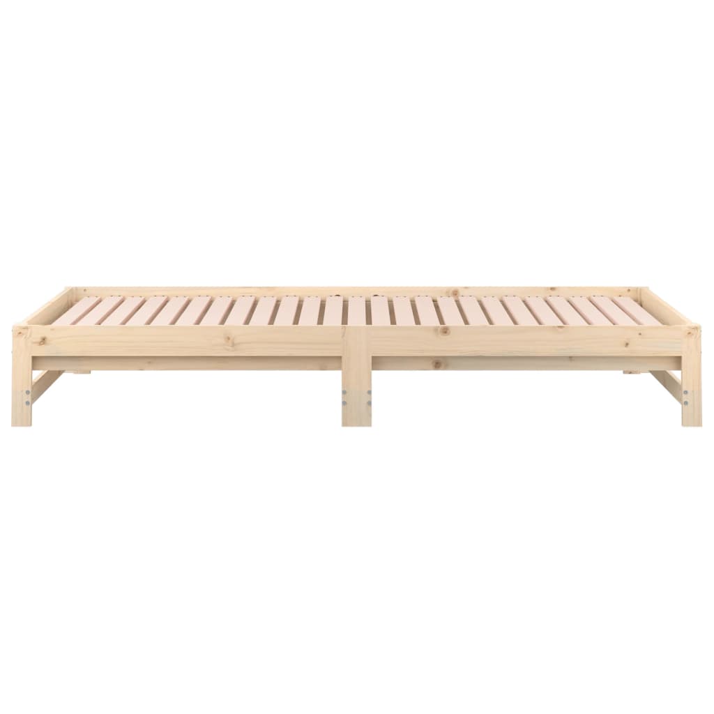 vidaXL Lit coulissant sans matelas 2x(90x200) cm Bois de pin massif