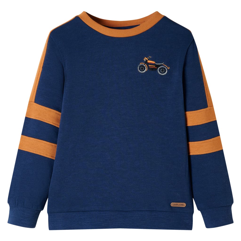 Sweatshirt pour enfants bleu indigo 140