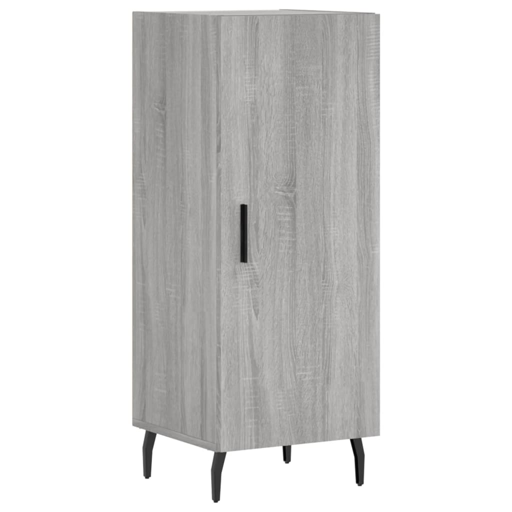 vidaXL Buffet haut Sonoma gris 34,5x34x180 cm Bois d'ingénierie