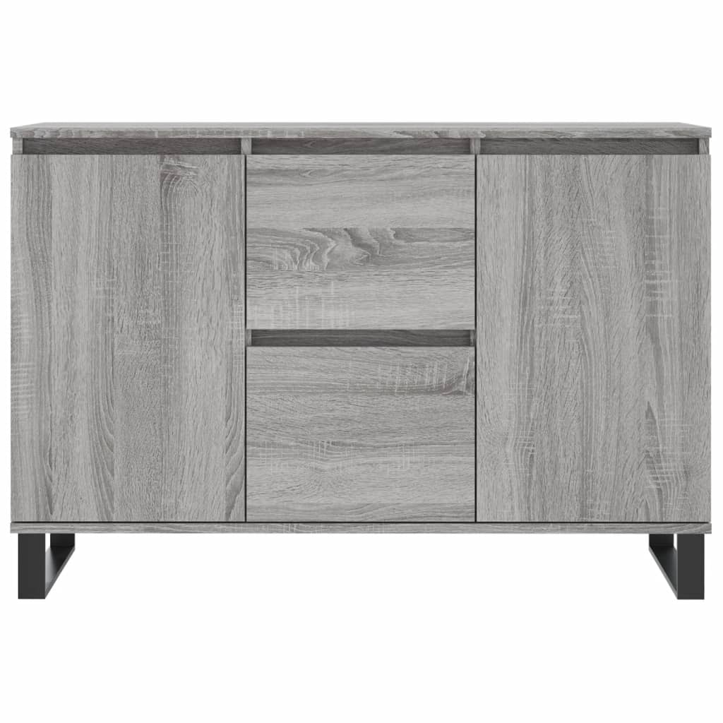 vidaXL Buffet sonoma gris 104x35x70 cm bois d'ingénierie