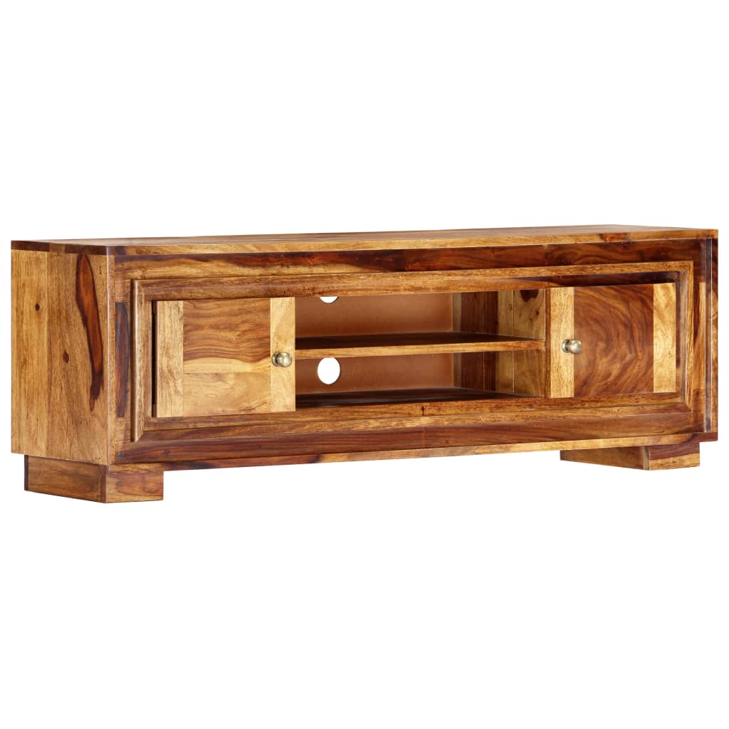 vidaXL Meuble TV 118x30x40 cm Bois de Sesham massif