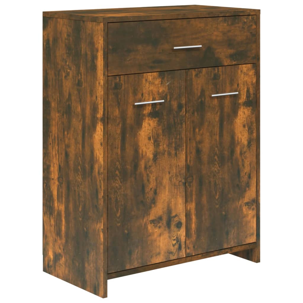 vidaXL Armoire de bain Chêne fumé 60x33x80 cm Bois d'ingénierie