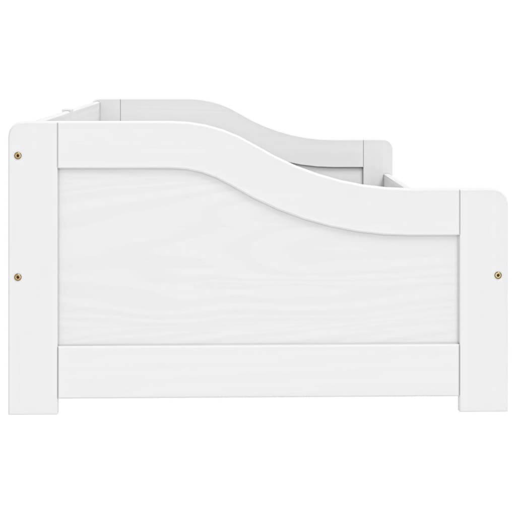 vidaXL Lit de jour avec 2 tiroirs IRUN blanc 90x200 cm bois pin massif