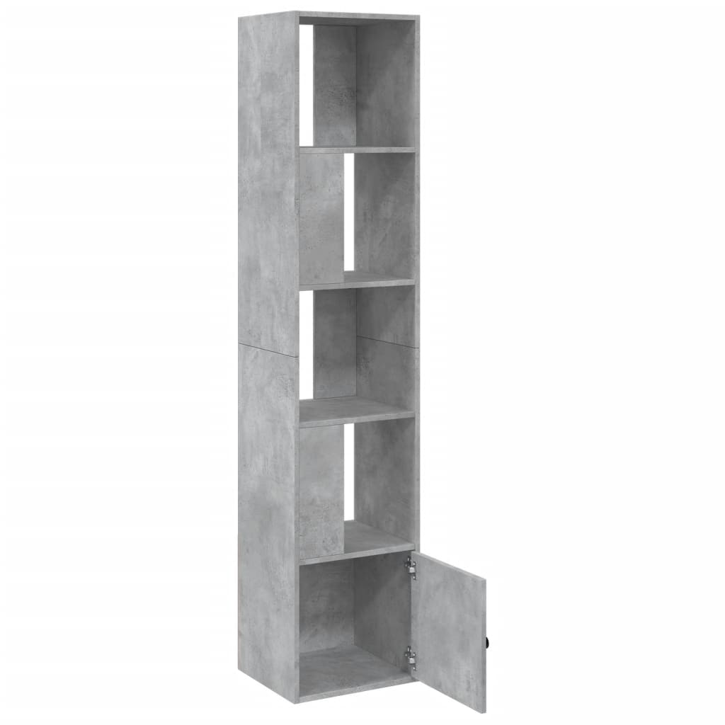 vidaXL Bibliothèque gris béton 40x36x189 cm bois d'ingénierie