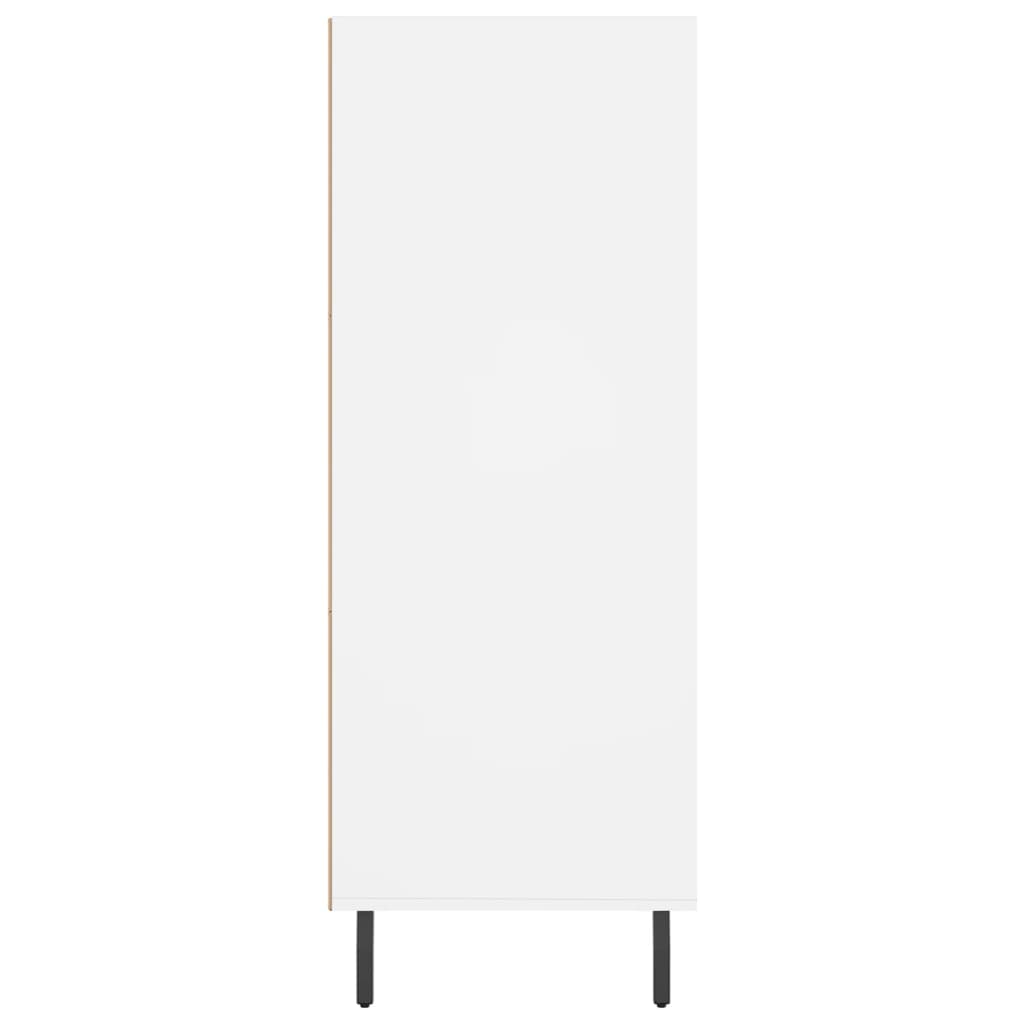 vidaXL Armoire à étagères blanc 69,5x32,5x90 cm bois d'ingénierie