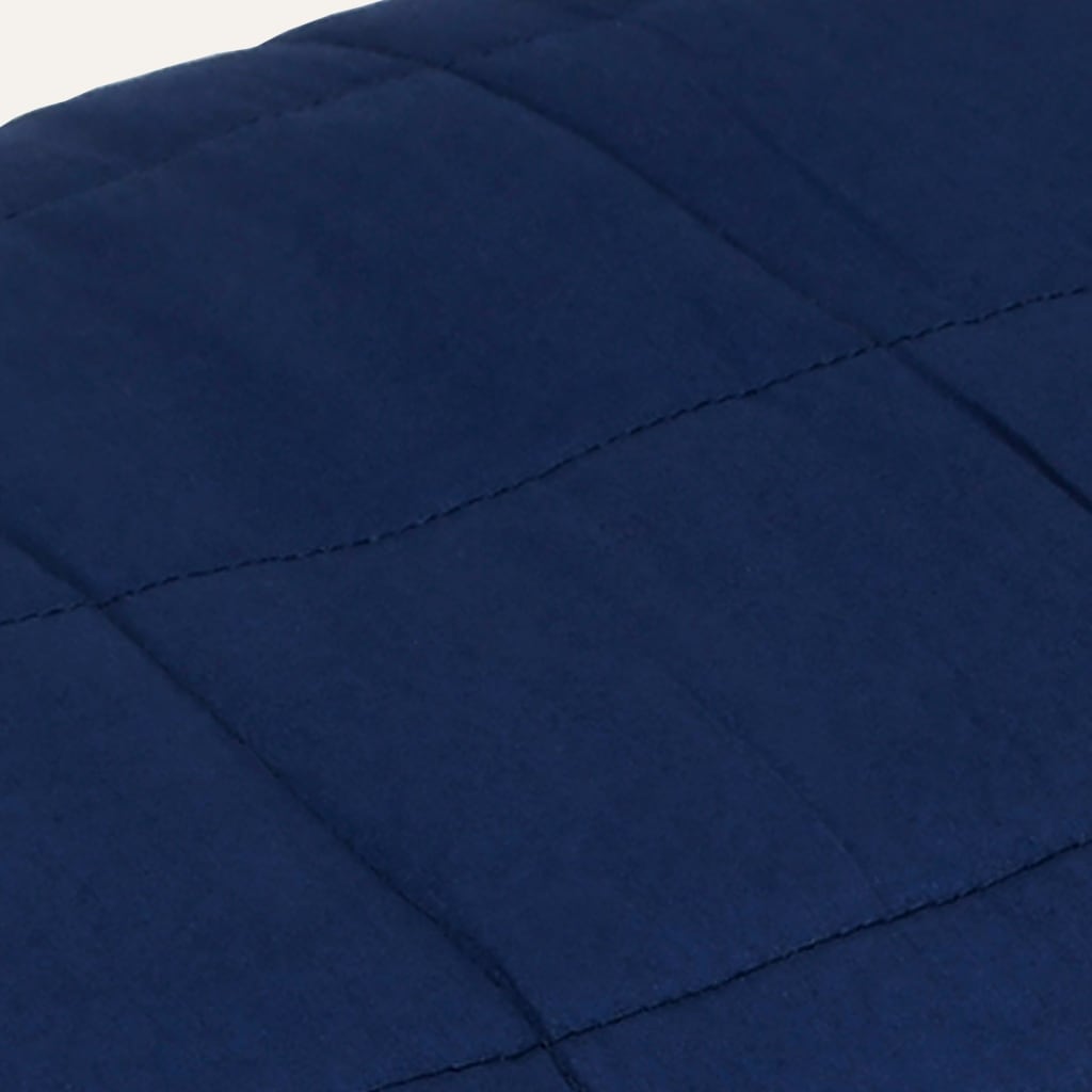 vidaXL Couverture lestée Bleu 122x183 cm 9 kg Tissu