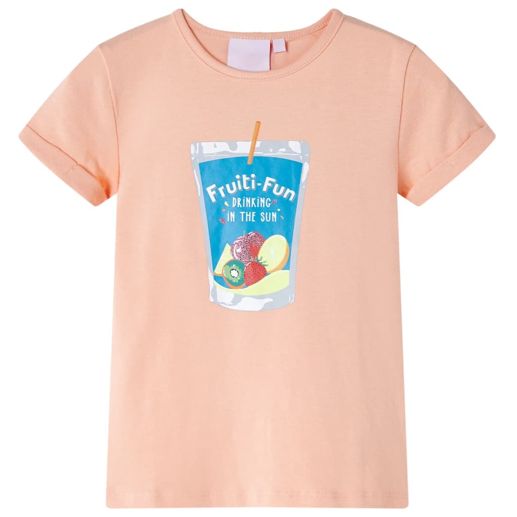 T-shirt pour enfants orange clair 92