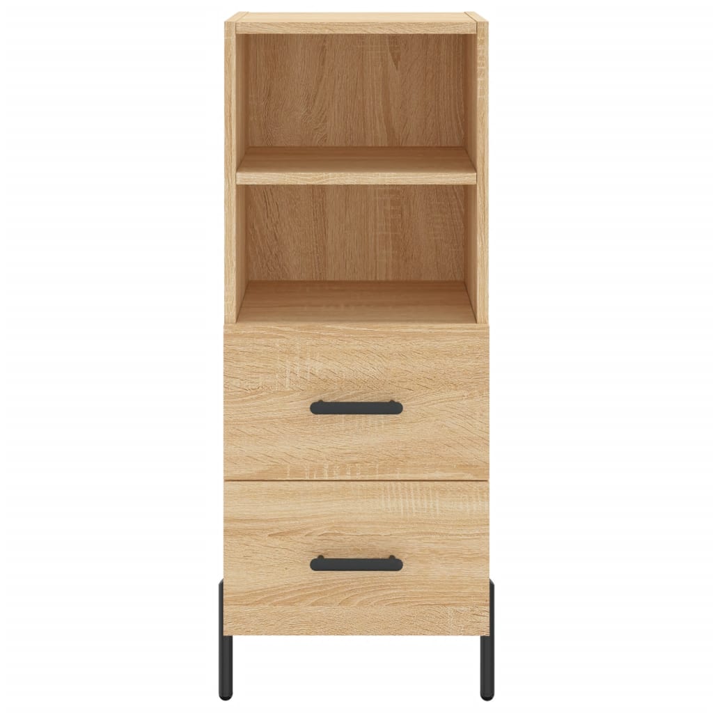 vidaXL Buffet haut Chêne sonoma 34,5x34x180 cm Bois d'ingénierie