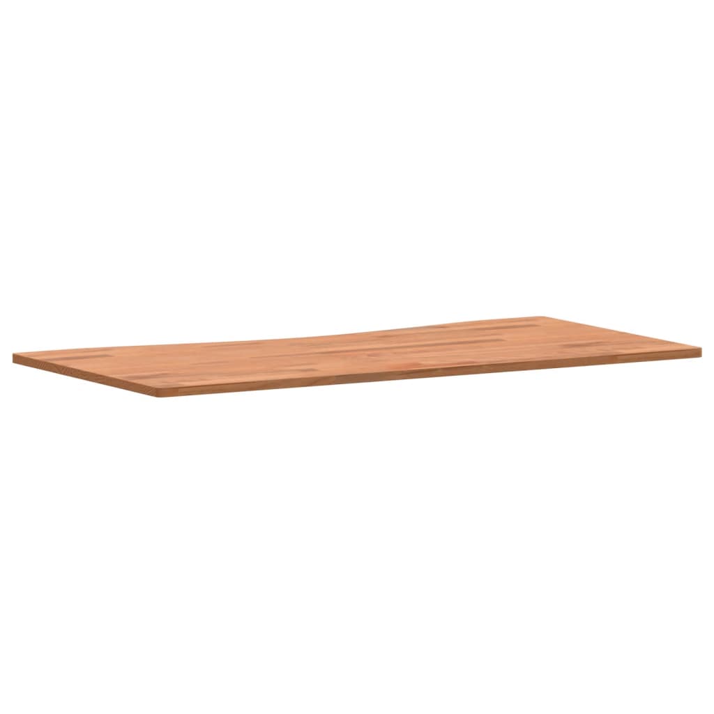 vidaXL Dessus de bureau 100x(45-50)x1,5 cm bois massif de hêtre