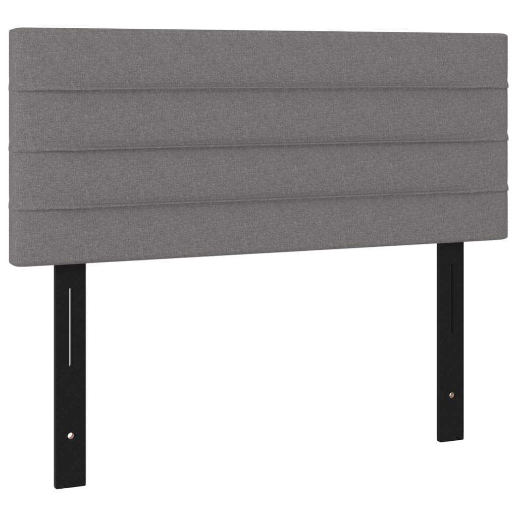 vidaXL Tête de lit gris foncé 100x5x78/88 cm tissu