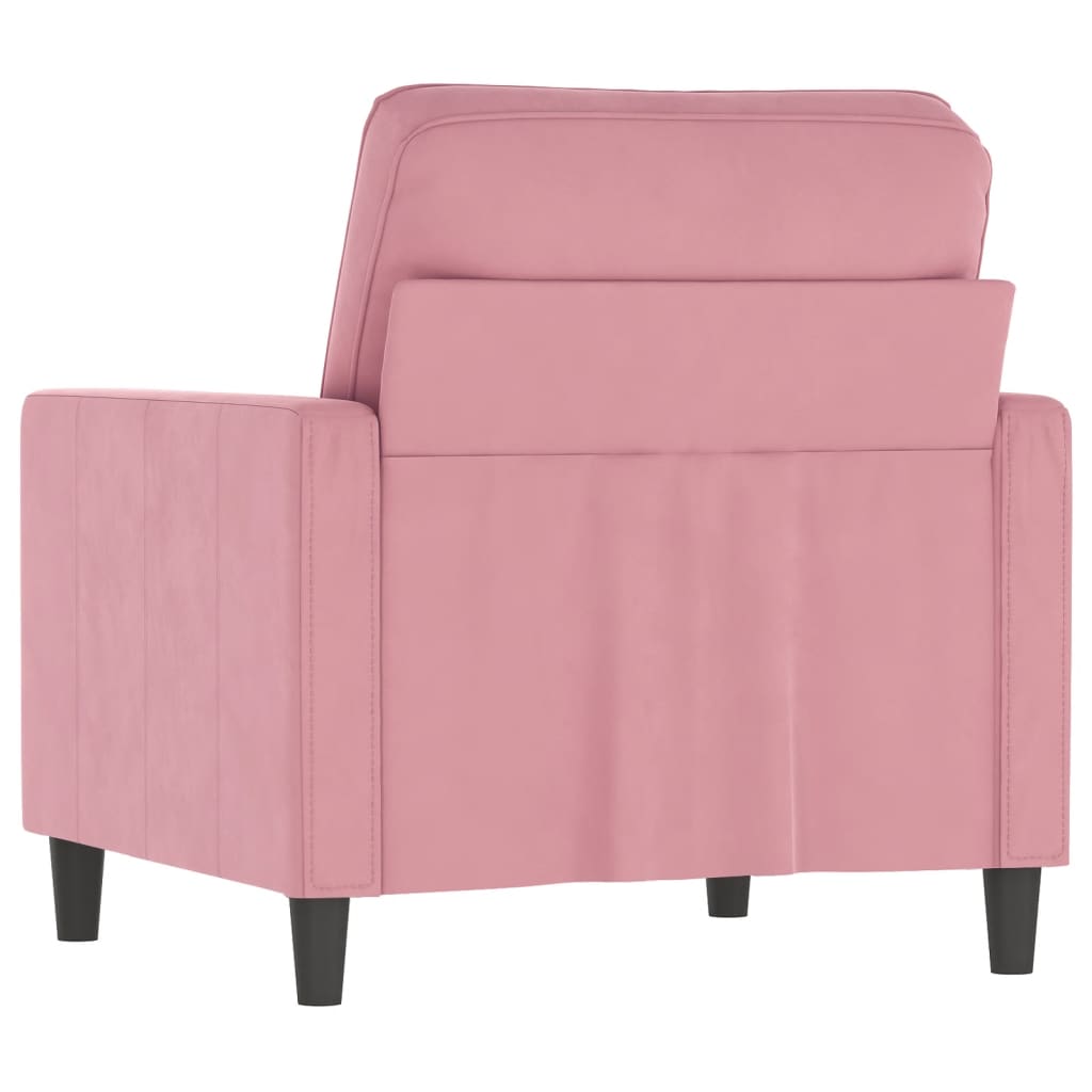 vidaXL Fauteuil Rose 60 cm Velours