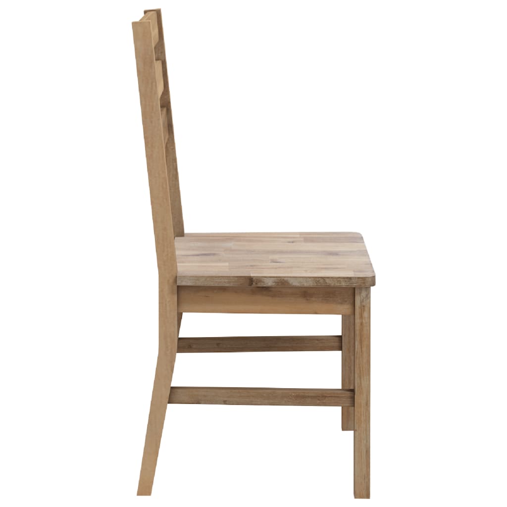 vidaXL Chaises à manger lot de 2 bois d'acacia solide