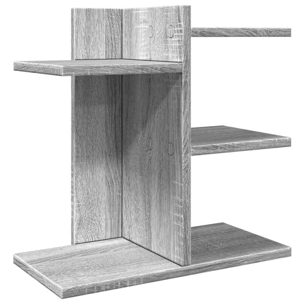 vidaXL Organisateur de bureau sonoma gris 42x21,5x42cm bois ingénierie