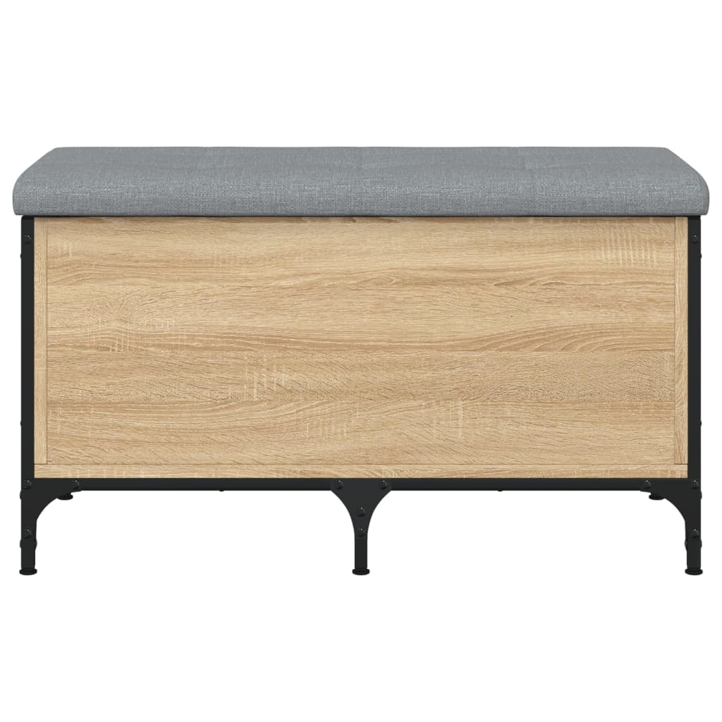 vidaXL Banc de rangement chêne sonoma 82x42x45 cm bois d'ingénierie