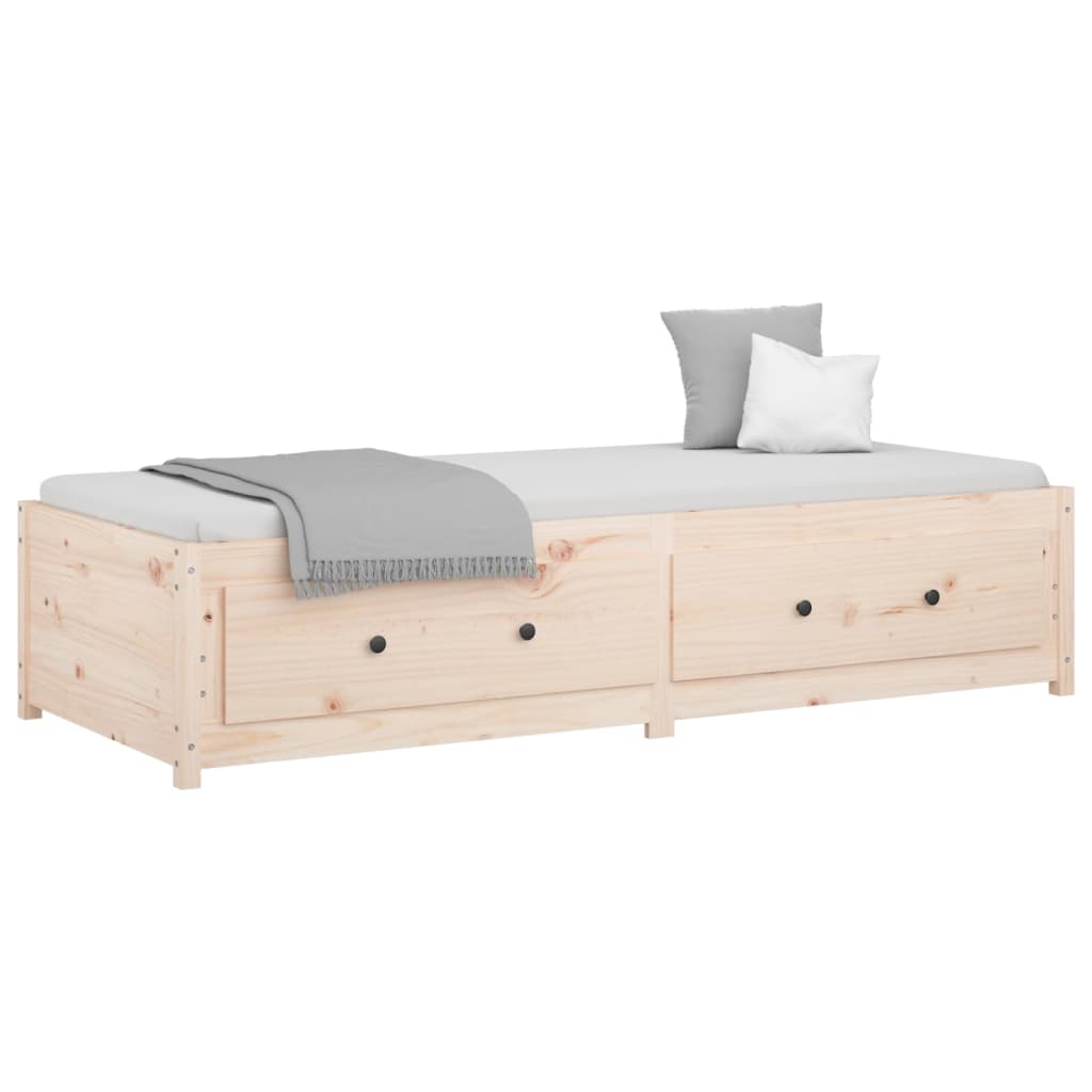 vidaXL Lit de jour sans matelas 90x190 cm bois de pin massif