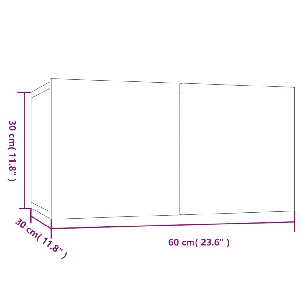 vidaXL Ensemble de meubles TV 4 pcs Noir Bois d'ingénierie