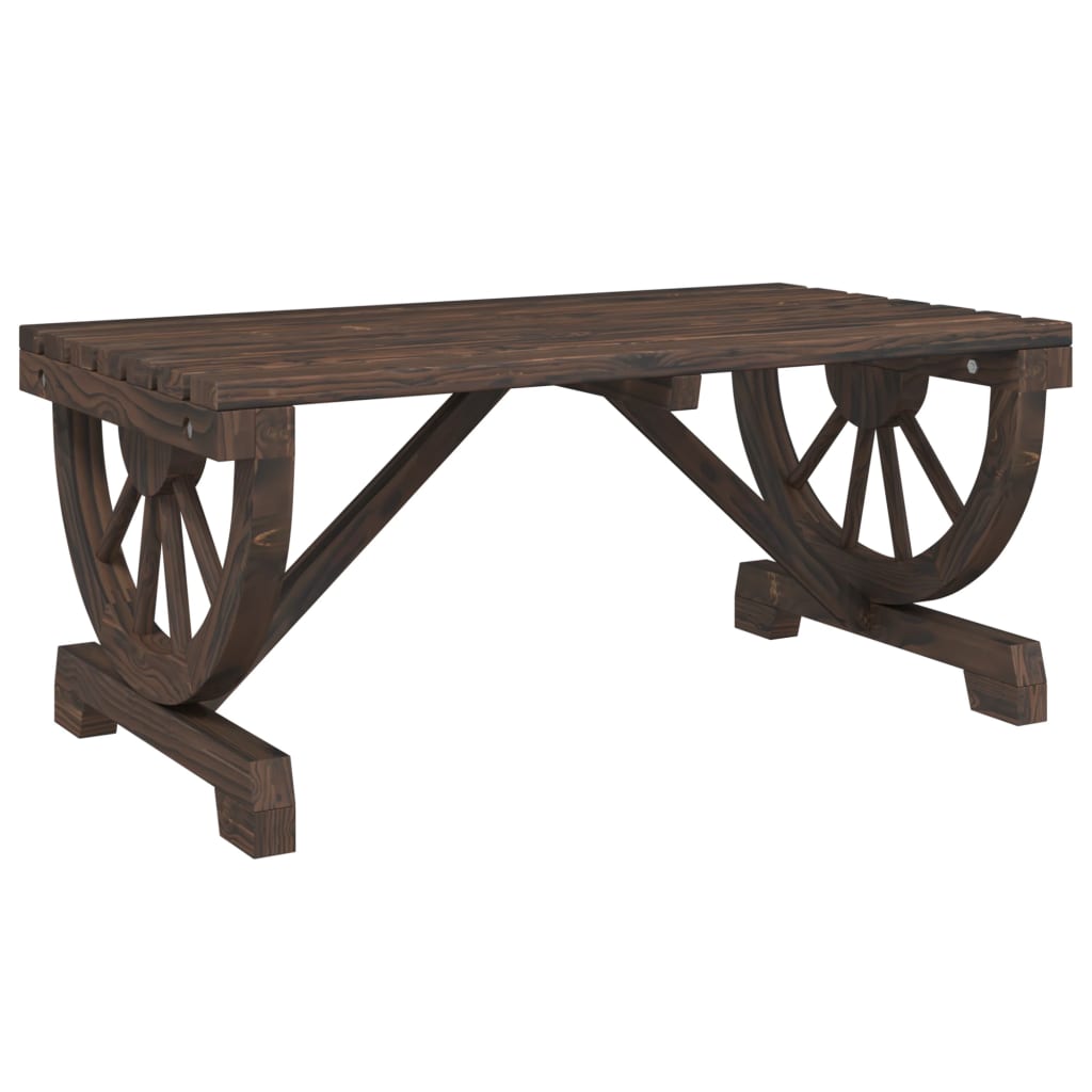 vidaXL Table basse de jardin 90x50x40 cm bois de sapin massif