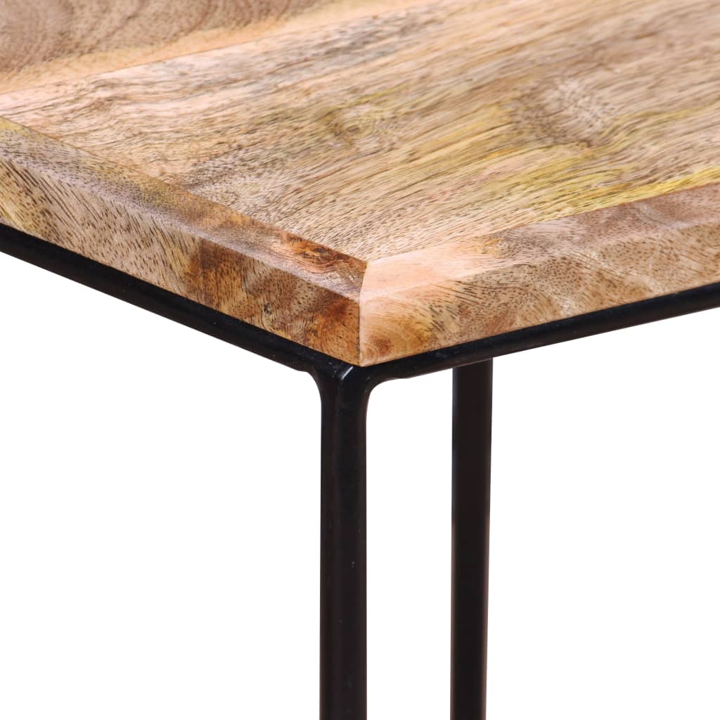 vidaXL Table basse Bois de manguier massif 56x48x40 cm