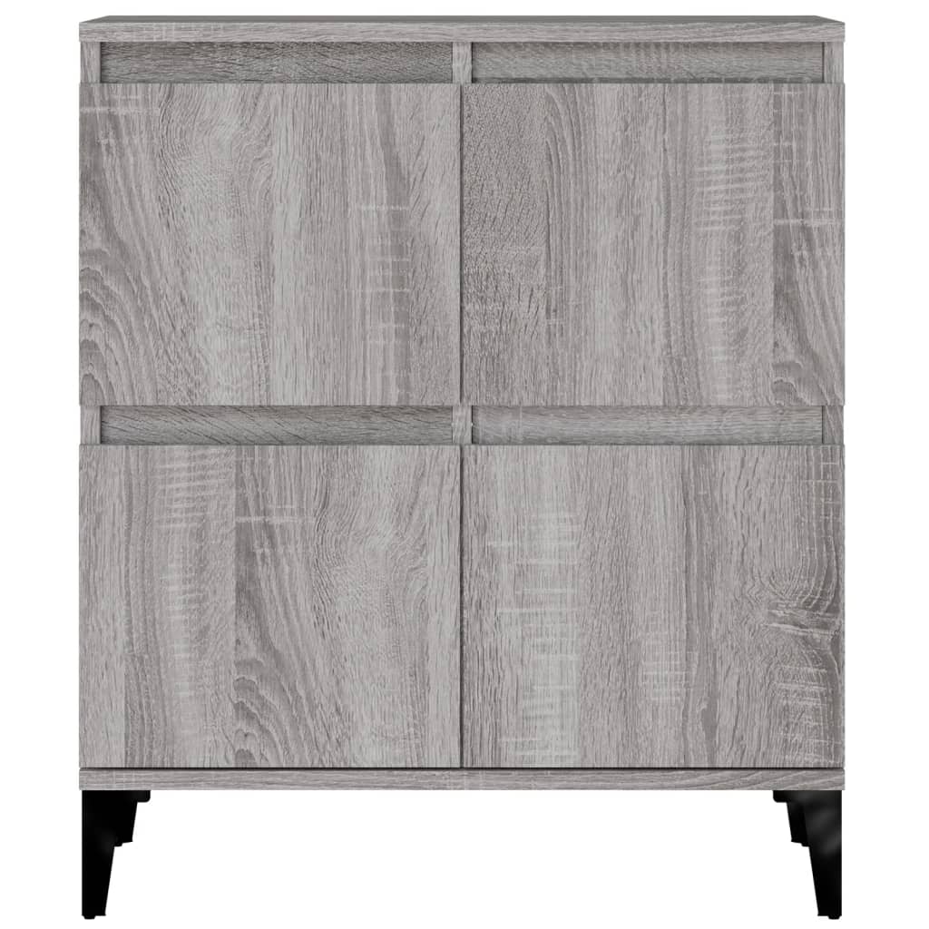 vidaXL Buffets 3 pcs sonoma gris 60x35x70 cm bois d'ingénierie