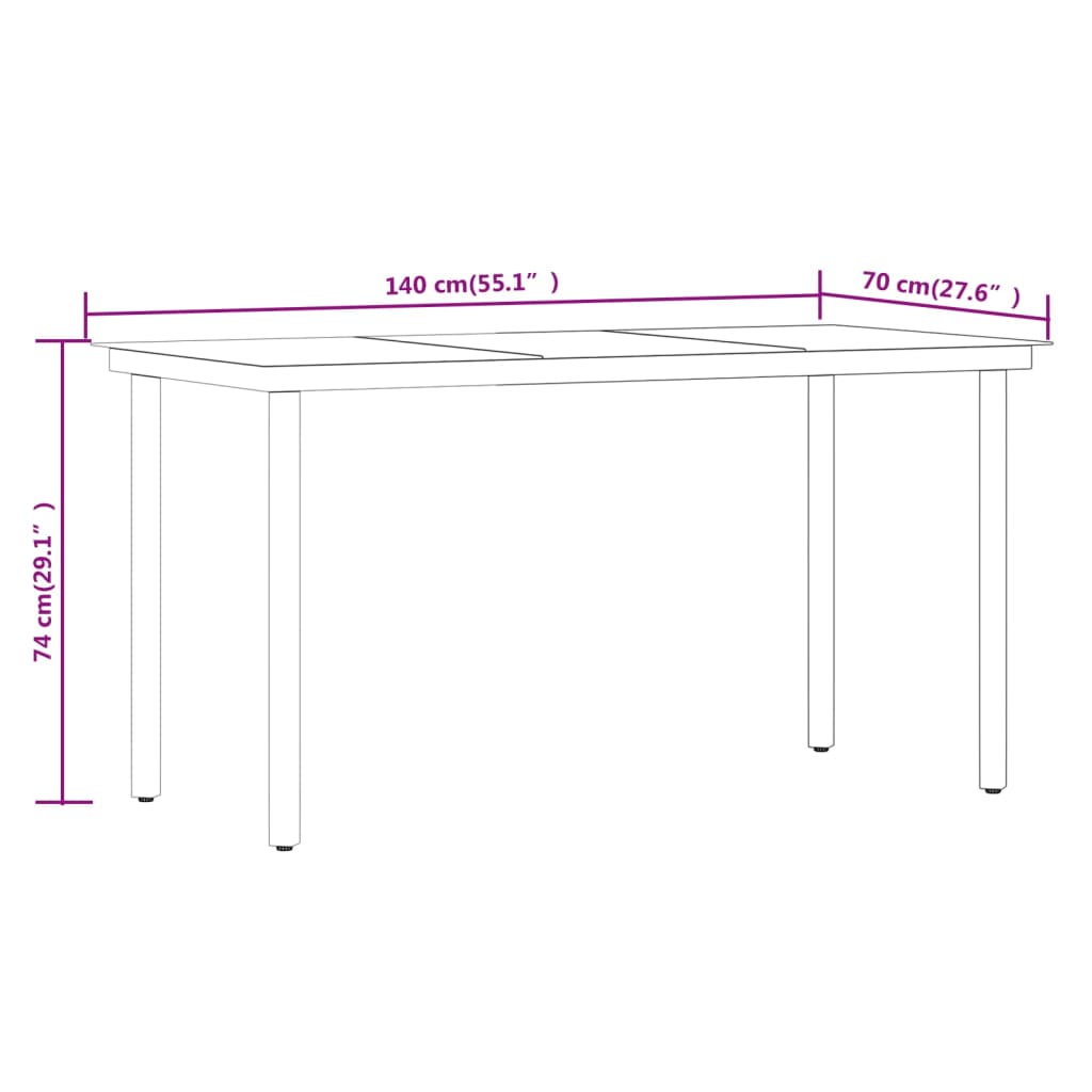 vidaXL Ensemble à manger de jardin avec coussins 5 pcs Gris