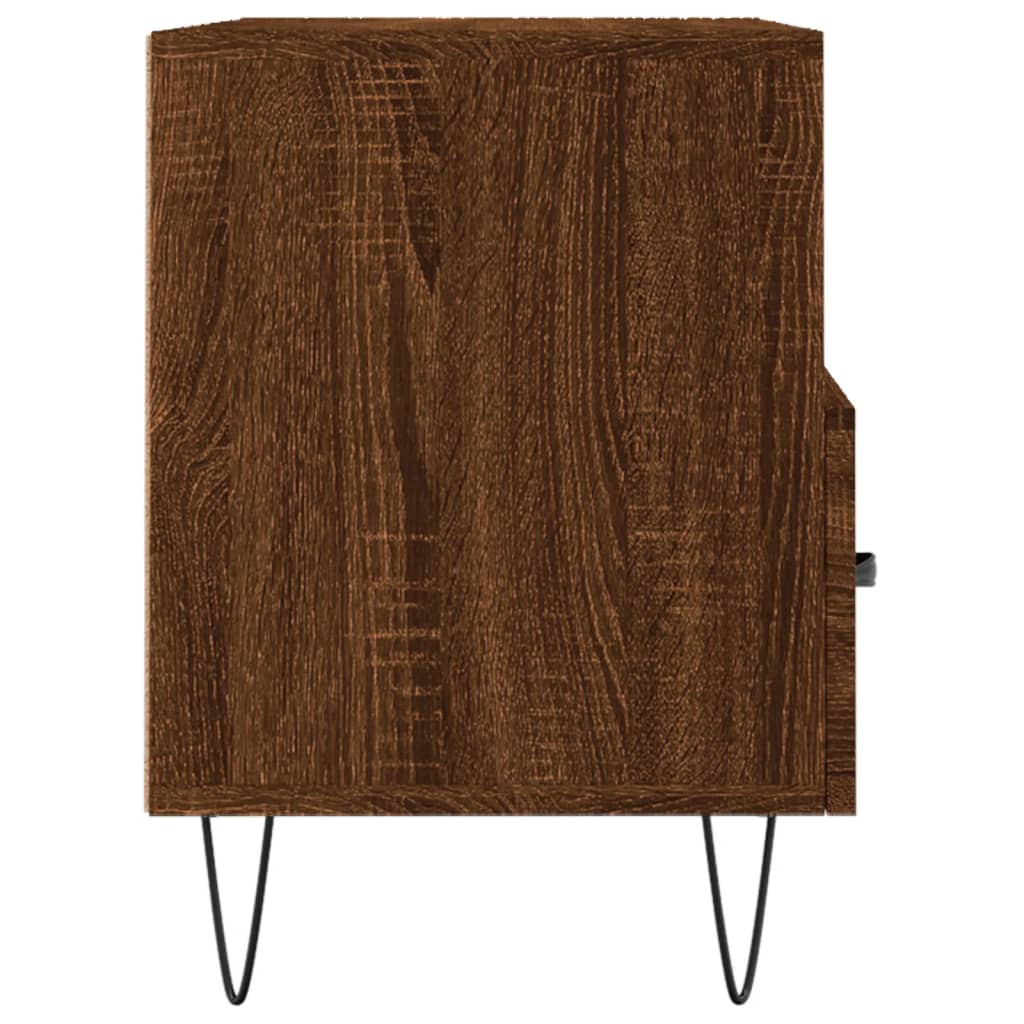 vidaXL Meuble TV Chêne marron 80x36x50 cm Bois d'ingénierie