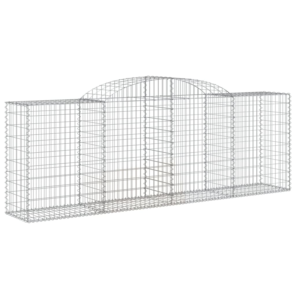 vidaXL Paniers à gabions arqués 25 pcs 300x50x100/120 cm fer galvanisé