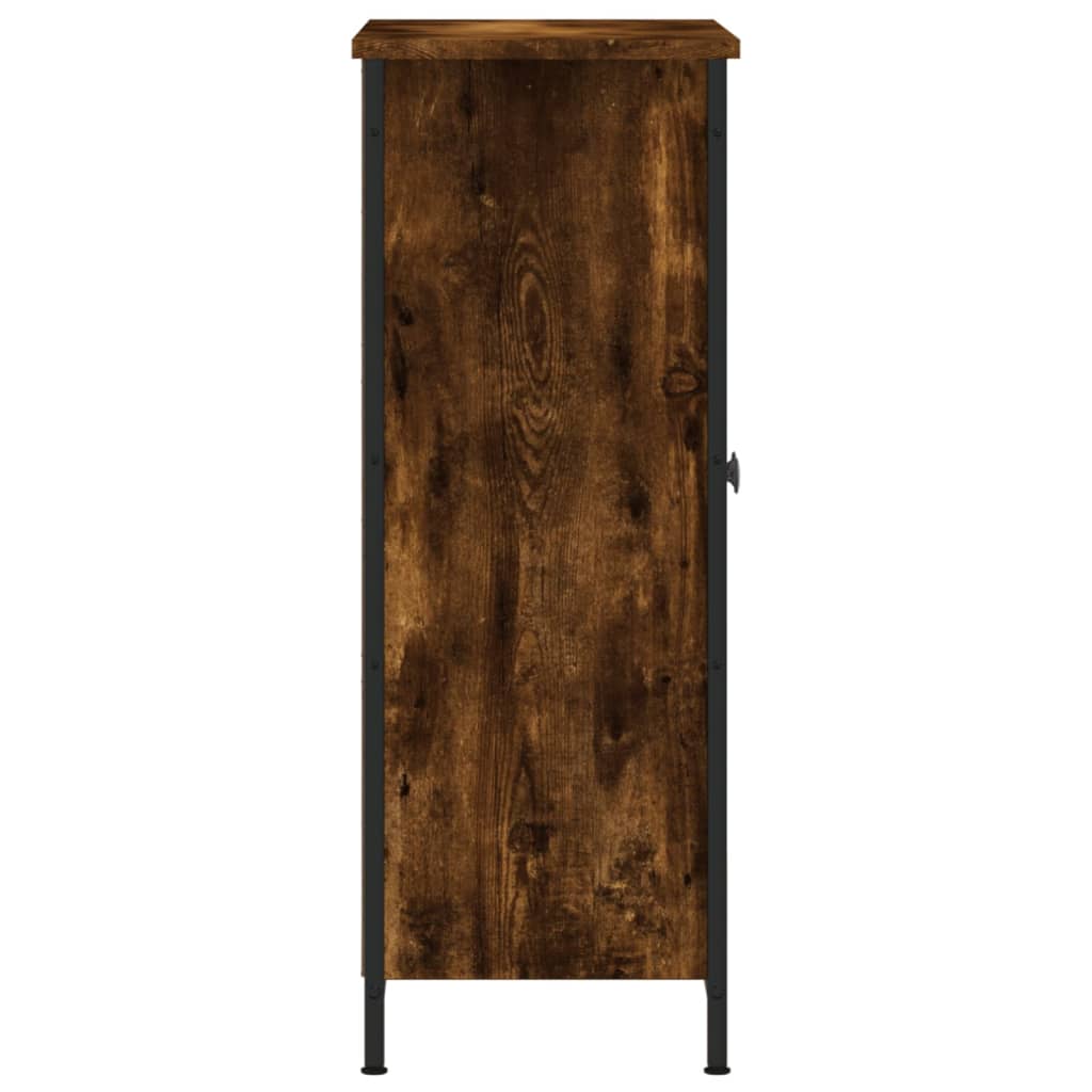 vidaXL Buffet chêne fumé 70x30x80 cm bois d'ingénierie