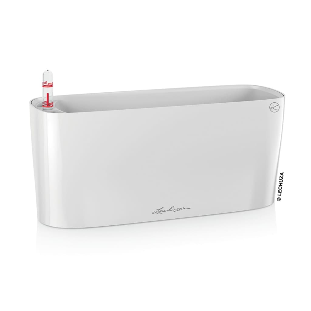 LECHUZA Jardinière DELTA 10 ALL-IN-ONE Blanc brillant