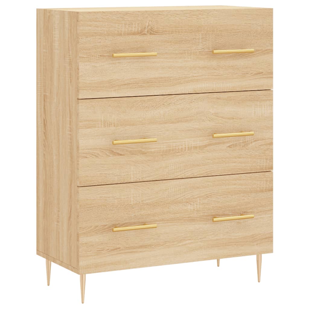 vidaXL Buffet chêne sonoma 69,5x34x90 cm bois d'ingénierie