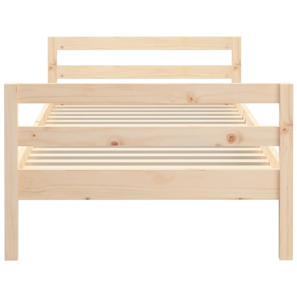 vidaXL Cadre de lit sans matelas 90x200 cm bois de pin massif