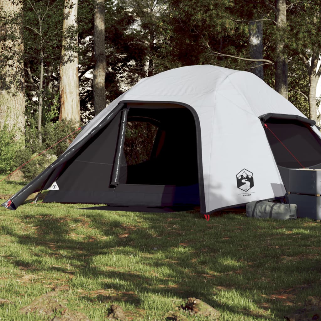 vidaXL Tente de camping à dôme 4 personnes tissu occultant imperméable