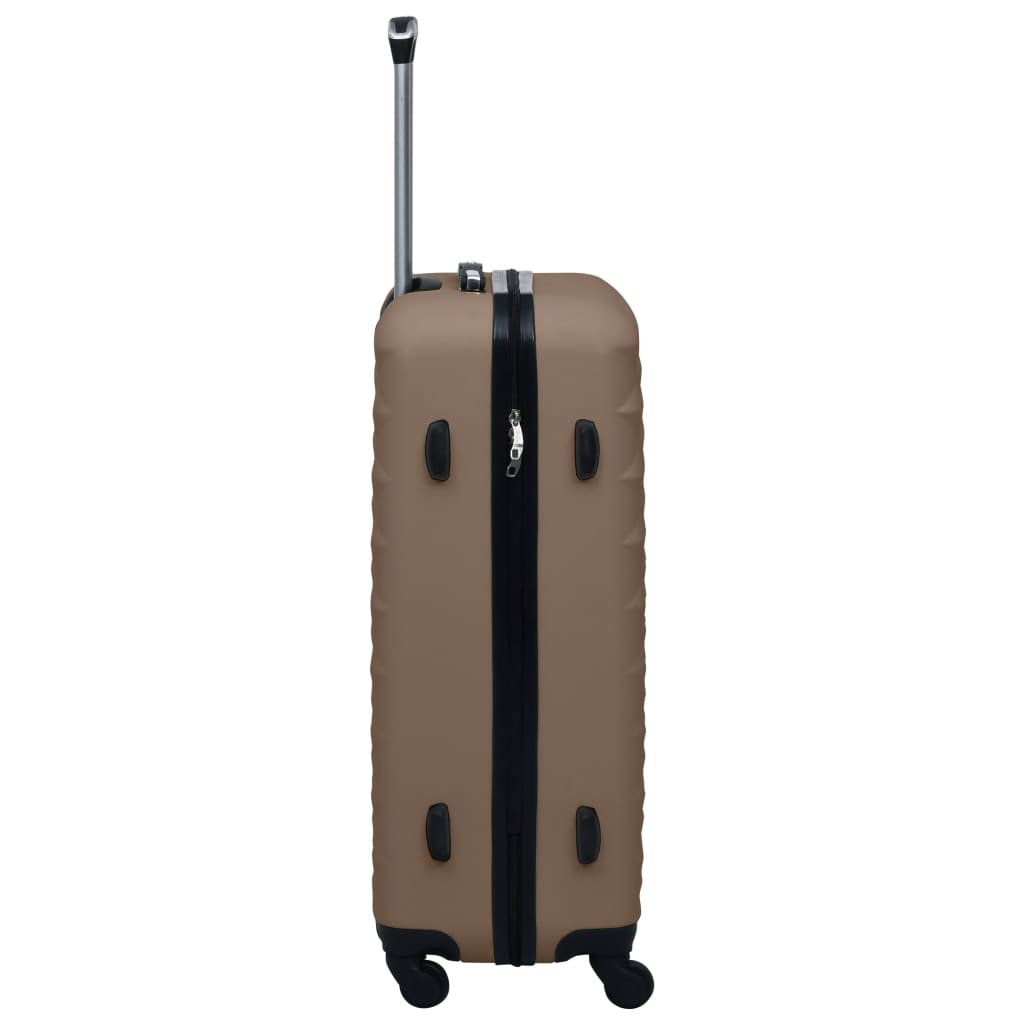 vidaXL Valise rigide Marron ABS