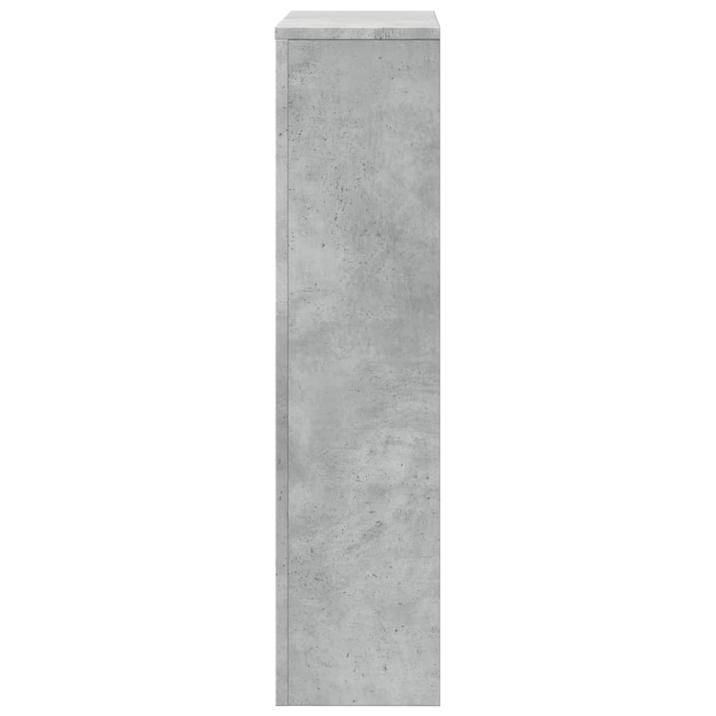 vidaXL Cache-radiateur gris béton 104x20x82 cm bois d'ingénierie