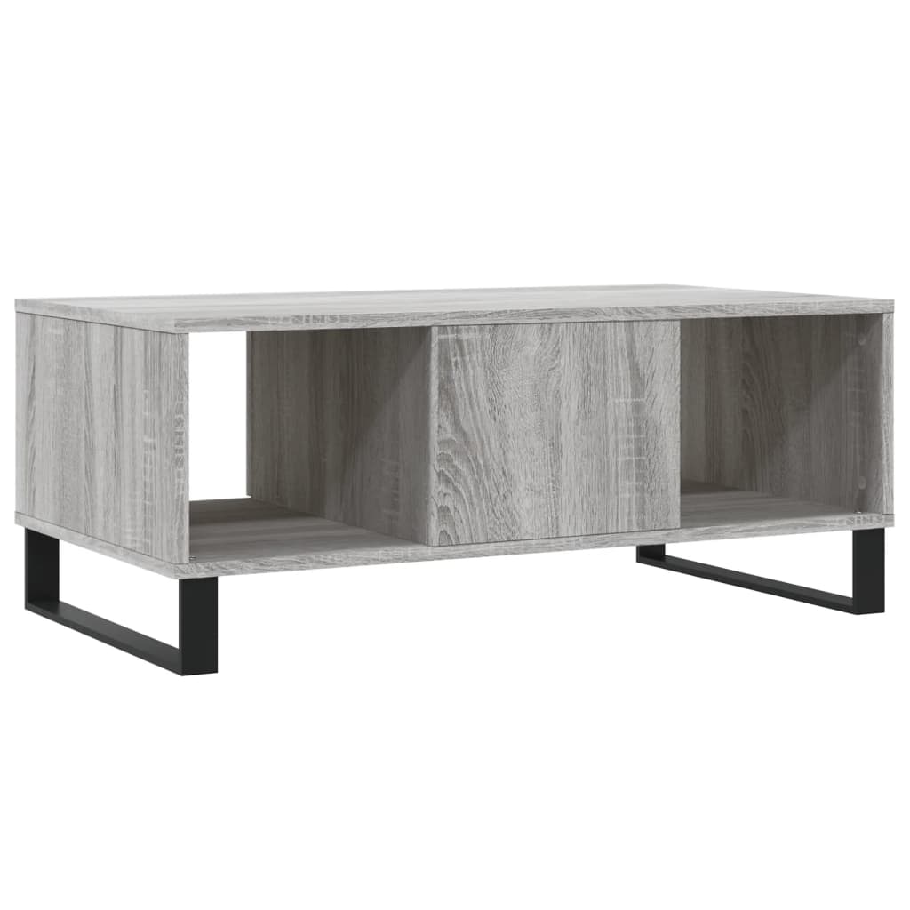 vidaXL Table basse Sonoma gris 90x50x36,5 cm Bois d'ingénierie