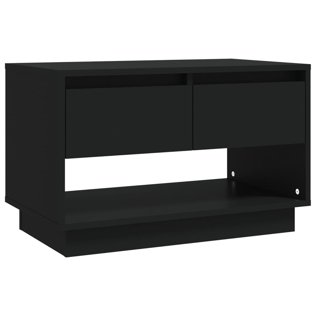 vidaXL Meuble TV Noir 70x41x44 cm Bois d'ingénierie