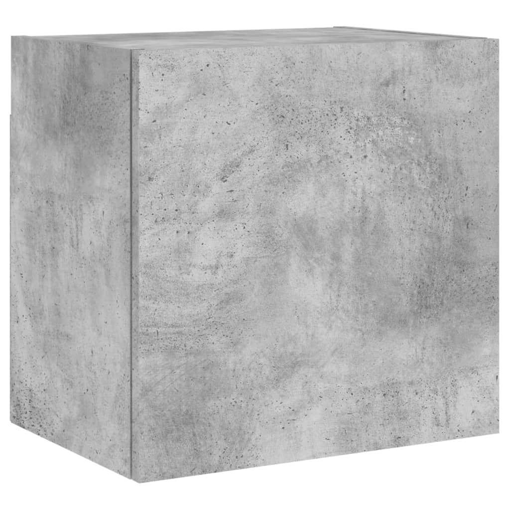 vidaXL Meuble TV mural gris béton 40,5x30x40 cm bois d'ingénierie