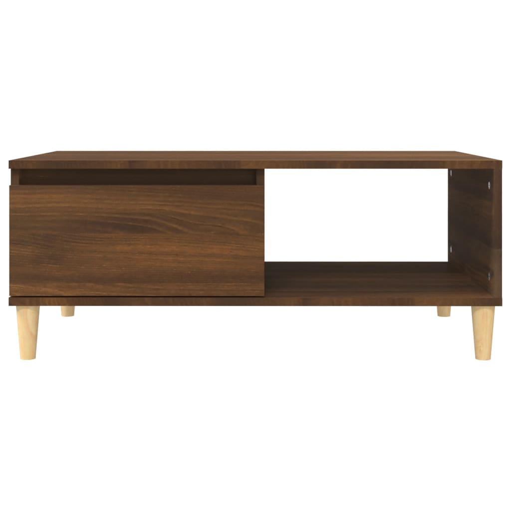 vidaXL Table basse Chêne marron 90x50x36,5 cm Bois d'ingénierie