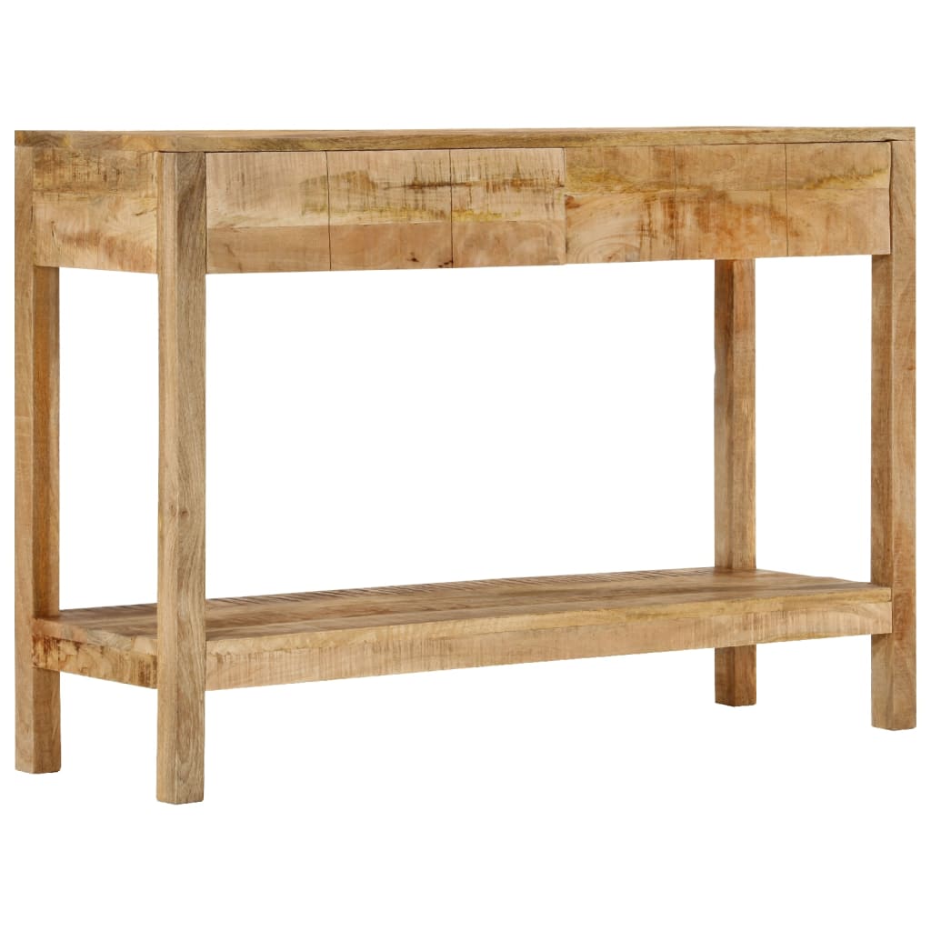 vidaXL Table console et 2 tiroirs 110x35x75 cm bois de manguier solide