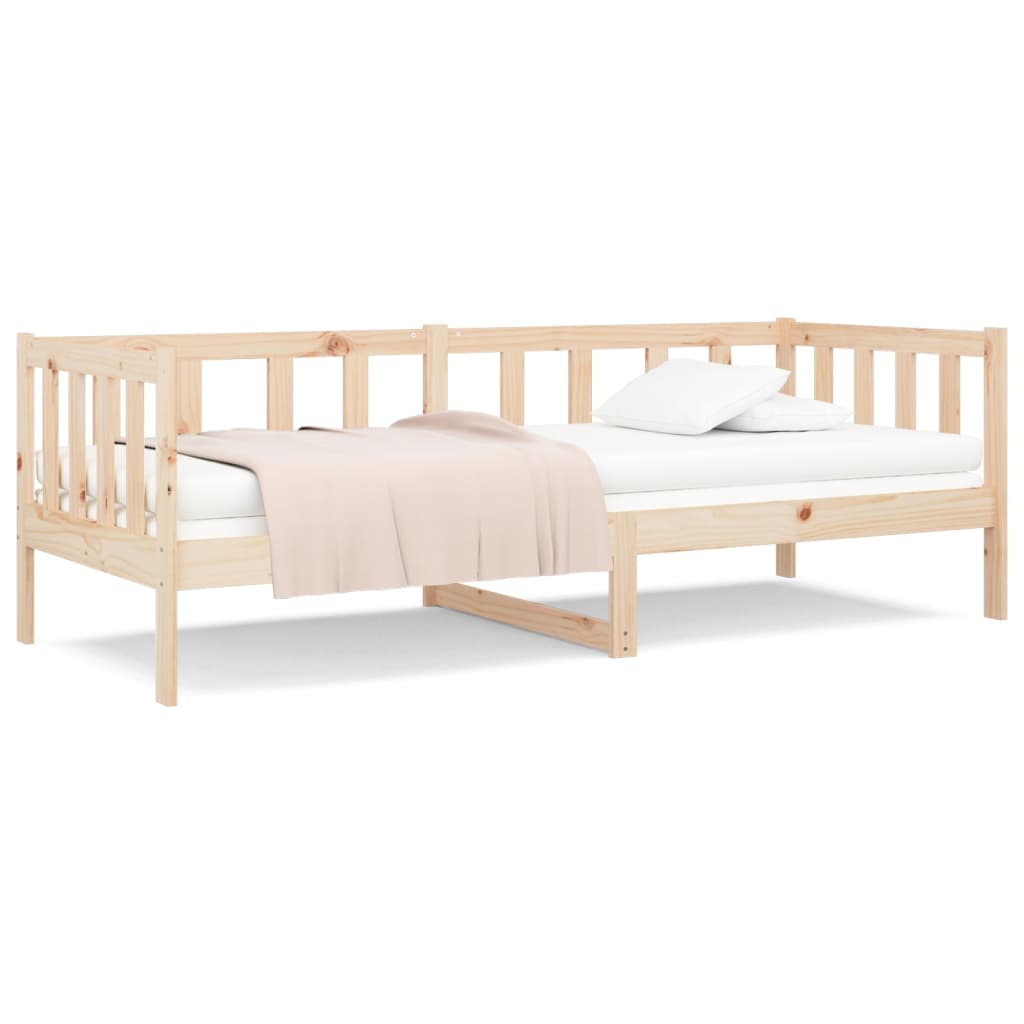 vidaXL Lit de jour sans matelas 90x190 cm bois de pin massif