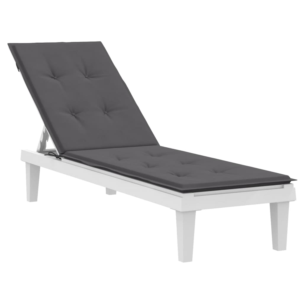 vidaXL Coussin de chaise de terrasse anthracite (75+105)x50x4 cm