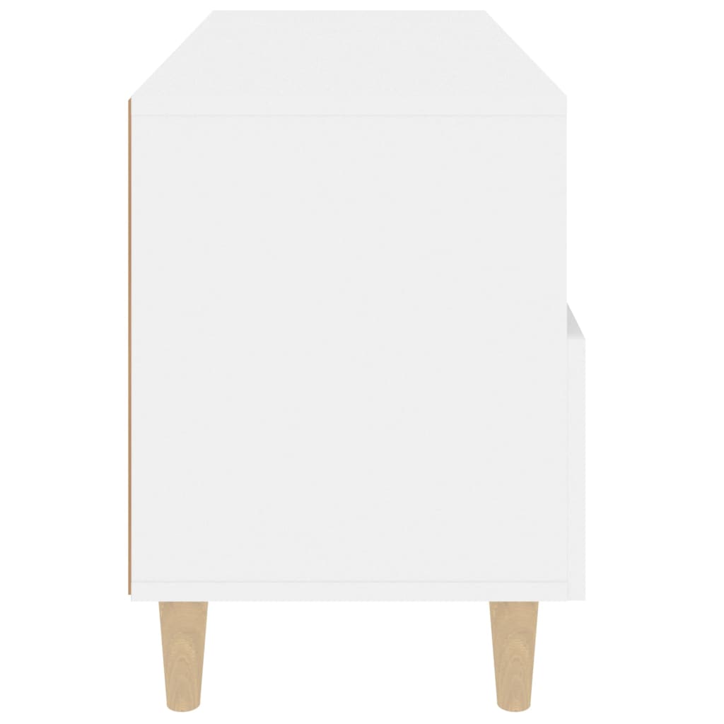 vidaXL Meuble TV Blanc 80x36x50 cm Bois d'ingénierie